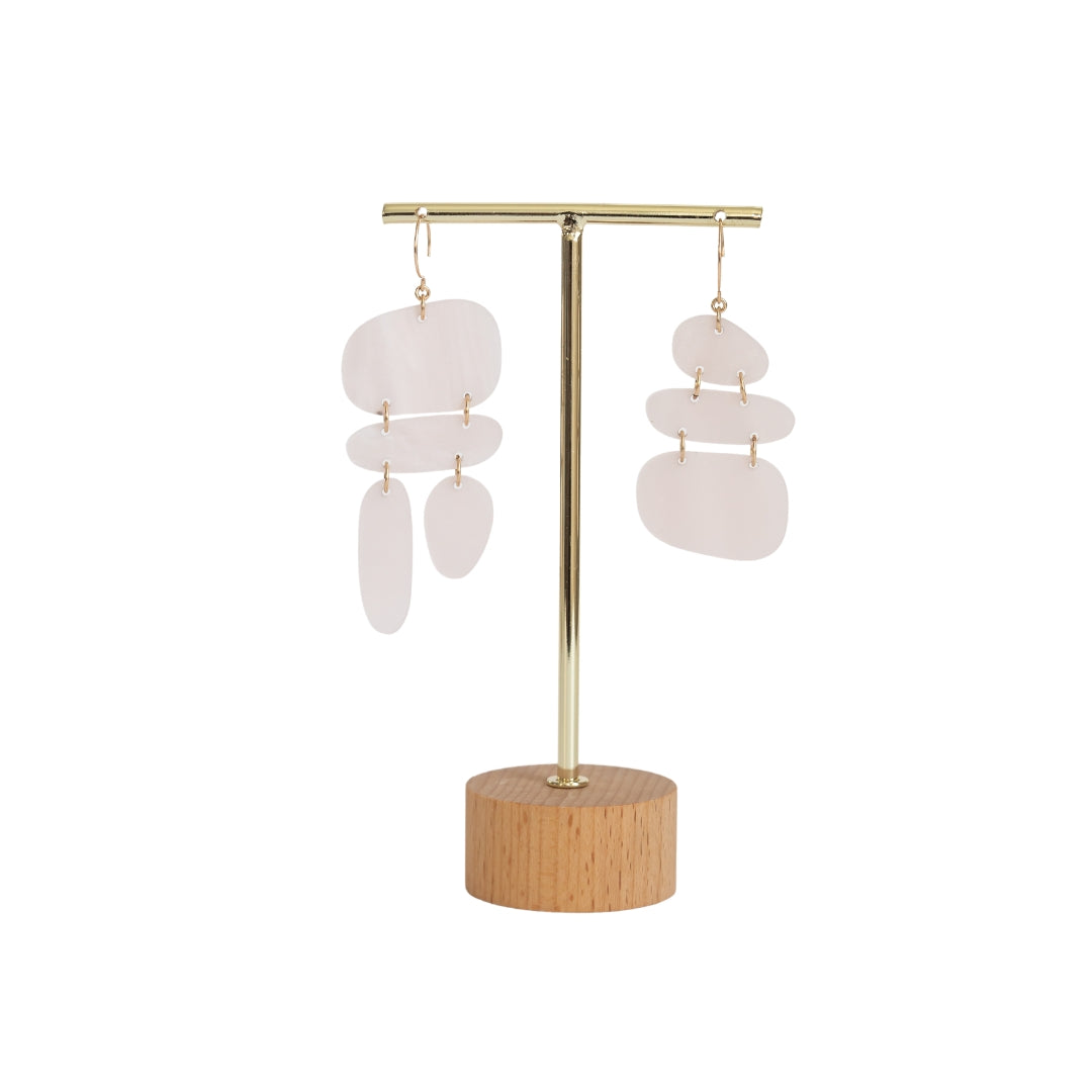 Unbalanced Pebble Earrings