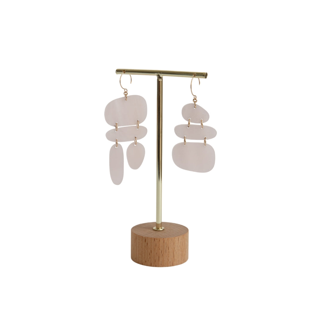 Unbalanced Pebble Earrings
