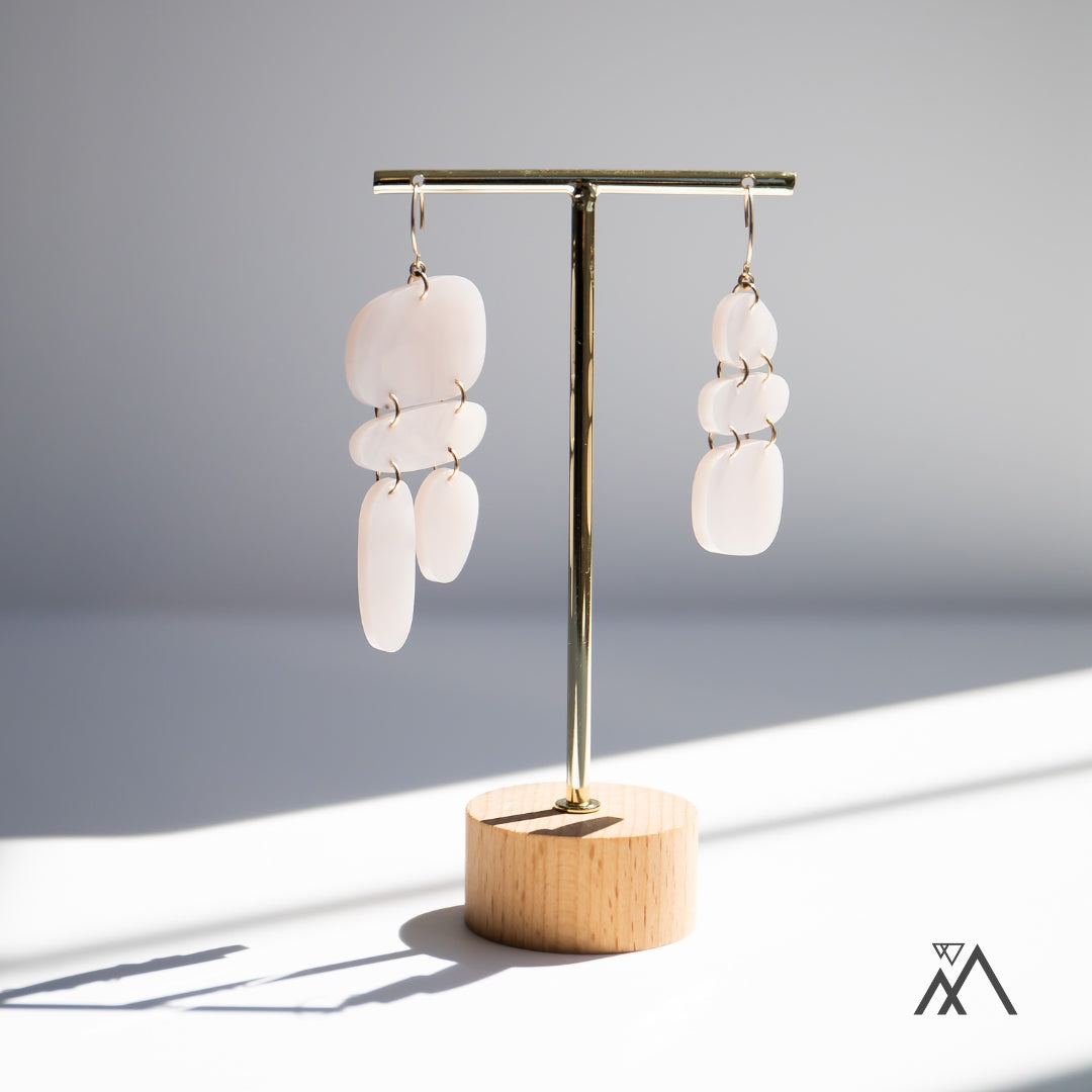 Unbalanced Pebble Earrings