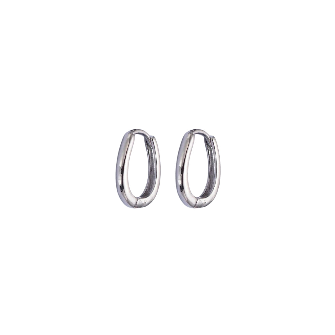 Oval Hoop Earrings