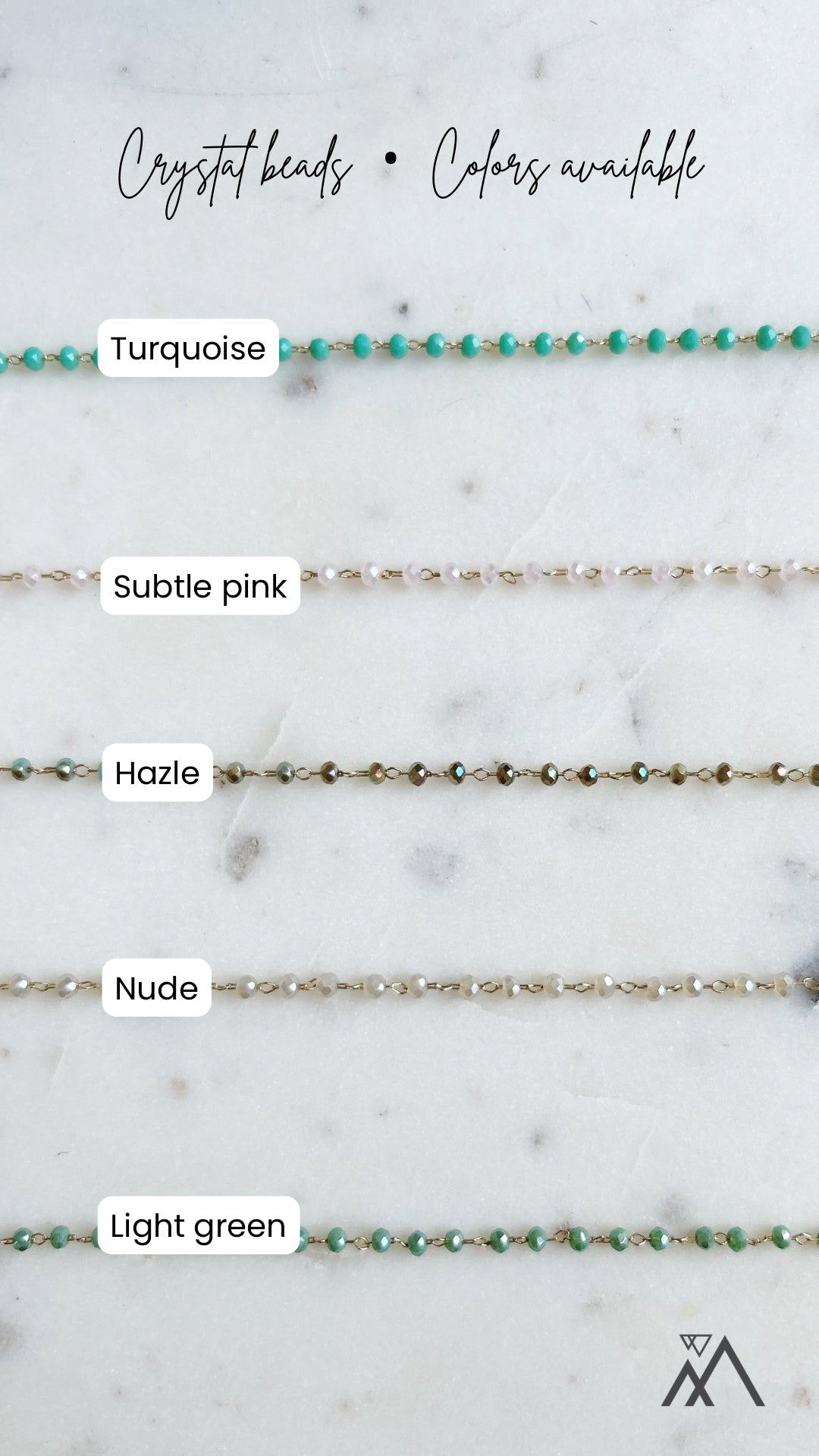 Crystal Bead / necklaces & adjustable bracelet