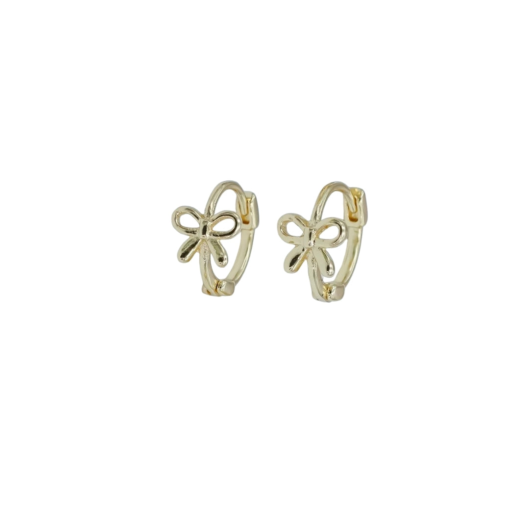 Bow Hoop Earrings