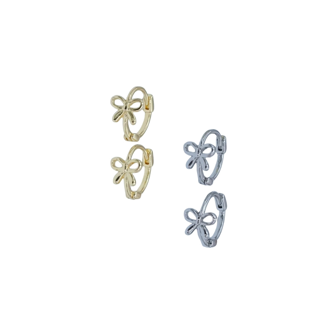 Bow Hoop Earrings