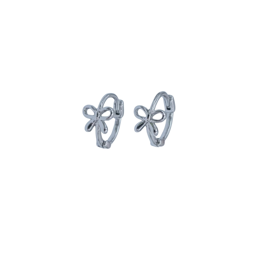 Bow Hoop Earrings