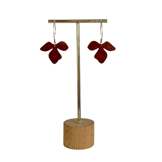 Half Flower Dangle Earrings