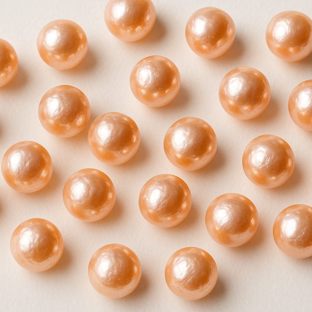 irregular freshwater Pearls round 6mm soft pink