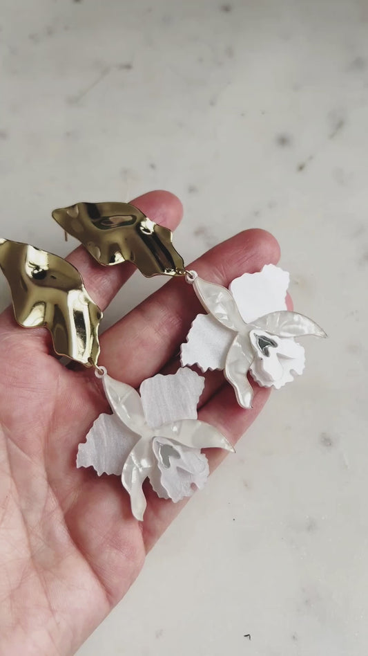 Orchid Earrings